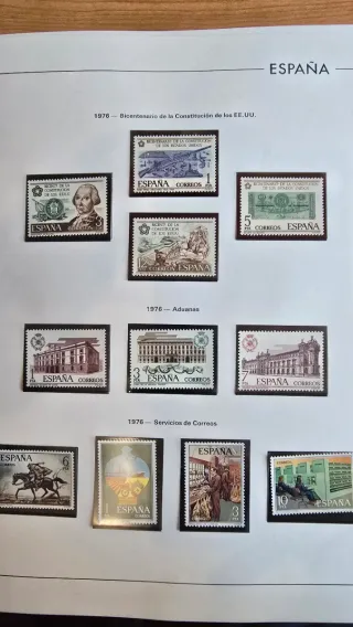 Álbum de sellos España 1975