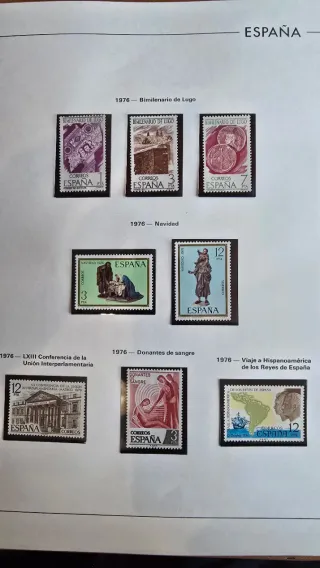 Álbum de sellos España 1975