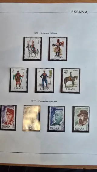 Álbum de sellos España 1975