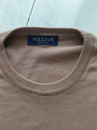 Maglioncino William Uomo Made in Italy Marrone