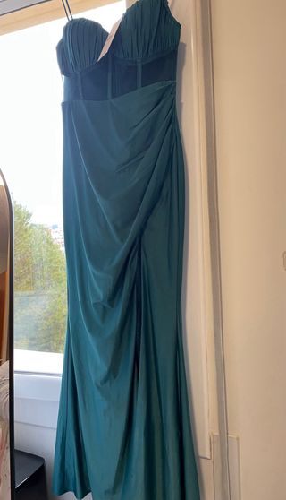 Vestido fiesta turquesa Maniju USA