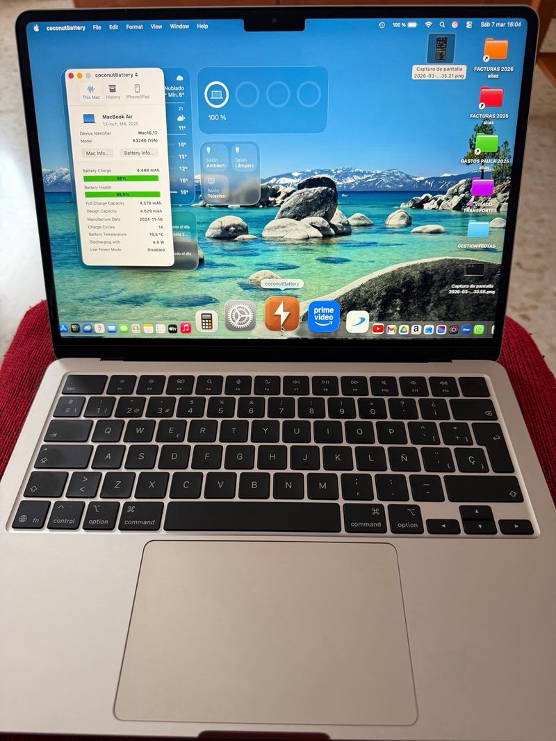 MacBook Air M4 13.6 16GB RAM 512GB Blanco Estrella afbeelding 2