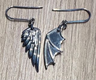 Orecchini Miss Sixty Ala Angelo/Diavolo in acciaio