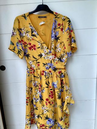 Vestido amarillo estampado Rut & Circle T.XS