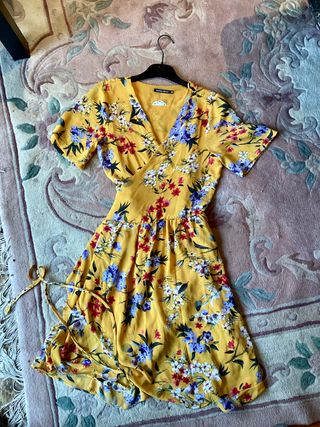 Vestido amarillo estampado Rut & Circle T.XS