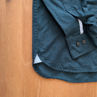 Camisa Tommy Hilfiger M Verde Oscuro Estampada