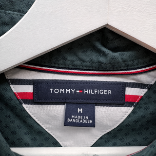Camisa Tommy Hilfiger M Verde Oscuro Estampada