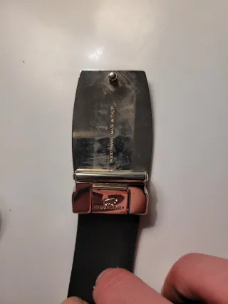 Cintura Braun Büffel pelle verniciata