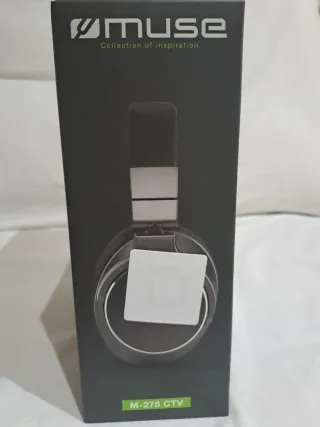 Auriculares Muse M-275 CTV TV Negros/Grises