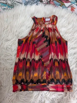 Blusa Worthington Petite sin mangas estampada