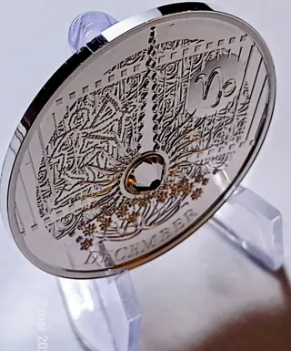 Niue 1 Dólar Diciembre Calendario Felicidad