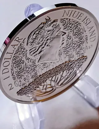 Niue 1 Dólar Diciembre Calendario Felicidad