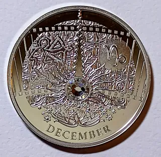 Niue 1 Dólar Diciembre Calendario Felicidad