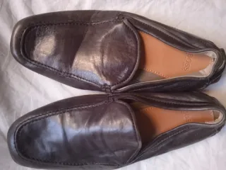 Mocasines Piel BOSS Talla 40.5 Marrón