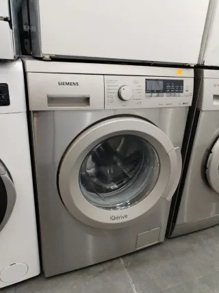 Lavadora Siemens iQdrive gris 8kg