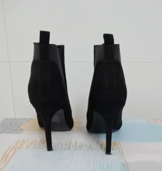 Botines tacón negros