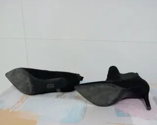 Botines tacón negros