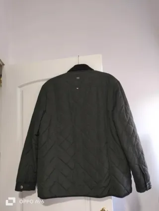 Parka acolchada,  Milano verde Talla L, nueva