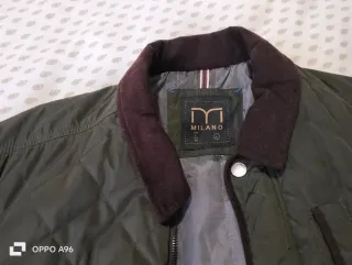 Parka acolchada,  Milano verde Talla L, nueva