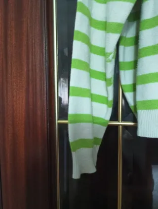 Jersey Rayas Blanco y Pistacho