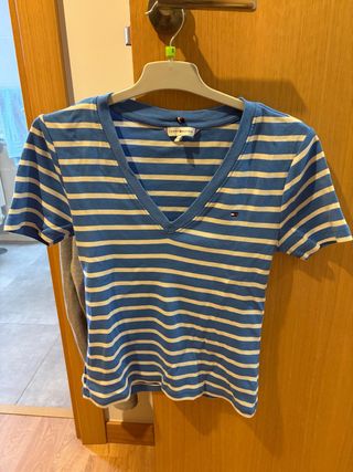 Camiseta Tommy Hilfiger Rayas Azul Talla XXS