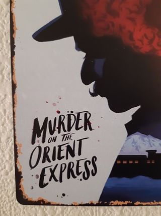Póster Metal Asesinato en el Orient Express