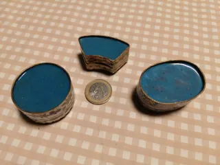 Lote cajitas cloisonné tapa cerámica