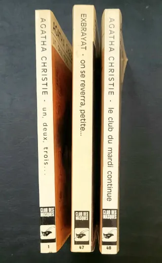 Lote de 3 novelas policiacas clásicas