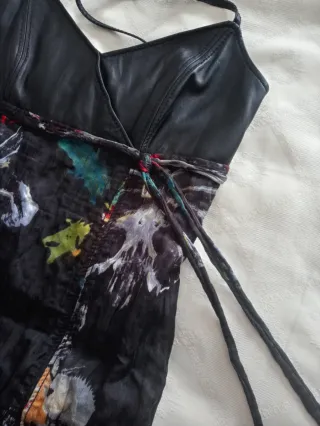 Vestido estampado de tirantes Javier Simorra