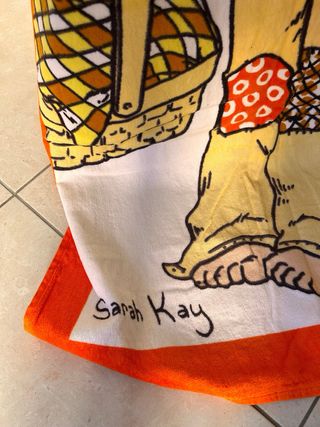 Raro Telo Mare Vintage Sarah Kay anni '90