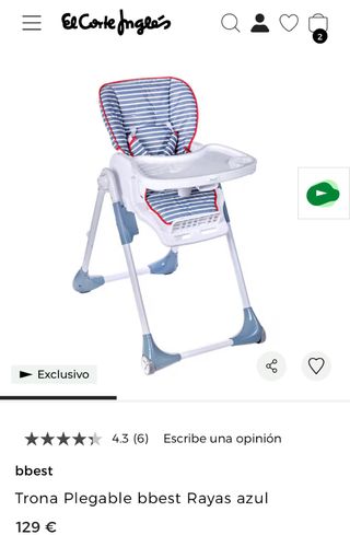 Trona bebé plegable bbest