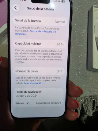 iPhone 16 256GB Rosa. Impoluto regalo de funda