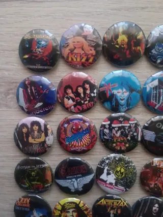 Lote 21 chapas heavy metal