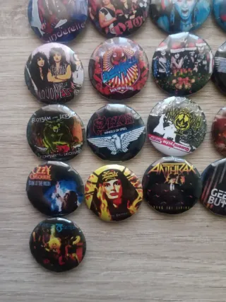 Lote 21 chapas heavy metal
