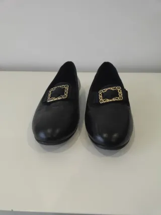 Zapatos Fallero Talla 33 Negros