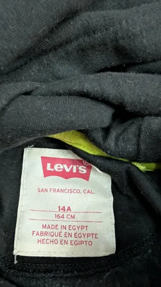 Sudadera Levi's niño gris y negro T14