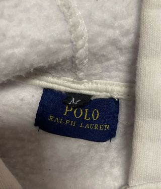 Sudadera Polo Ralph Lauren blanca cremallera