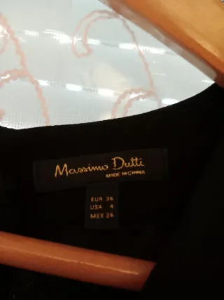 Mono Negro Massimo Dutti Talla S