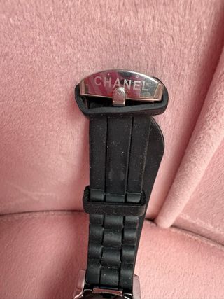 Reloj Chanel Cuarzo Negro y Plata