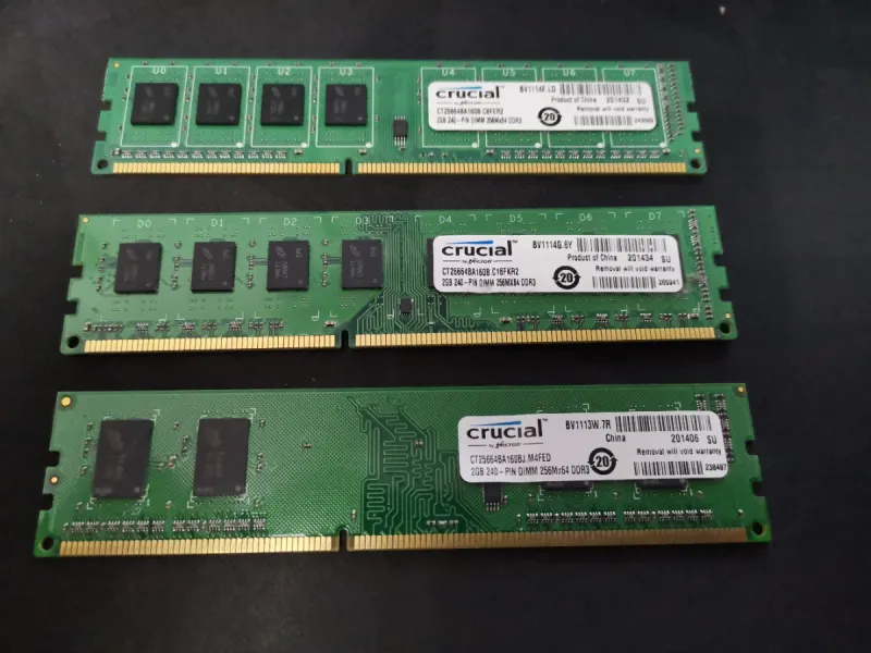 Memoria RAM Crucial DDR3 2GB 1666MHz
