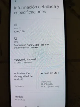 Xiaomi Redmi Note 12 256GB Nero