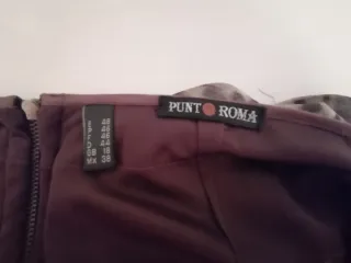 Falda Punto Roma volantes animal print