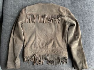 Cazadora Mango ante con flecos muy poco uso