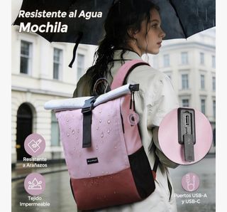 Mochila hk Enrollable Mujer Portátil 15.6