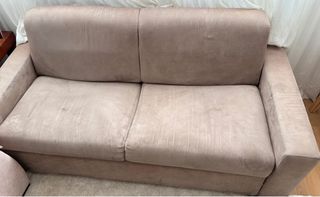 Sofá cama italiano 3 plazas beige