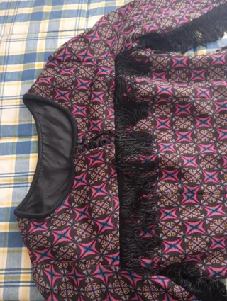 Vestido estilo India con flecos