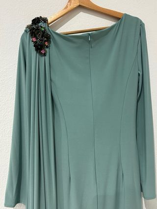 Abito verde azzurro Carla Ruiz