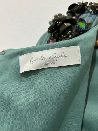 Abito verde azzurro Carla Ruiz