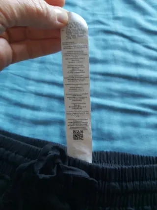Pantaloni larghi Calzedonia Lino Neri Taglia S