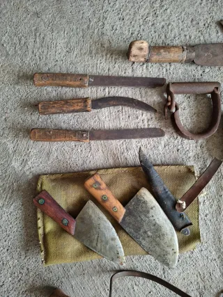 Herramientas antiguas rurales